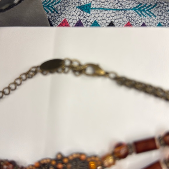 Beaded choker Necklace  vintage looking - Picture 3 of 3
